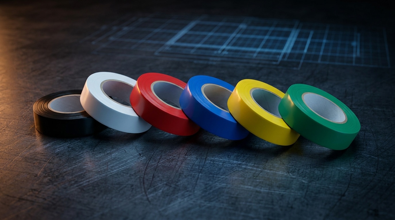 6 renk PVC elektrik bandı