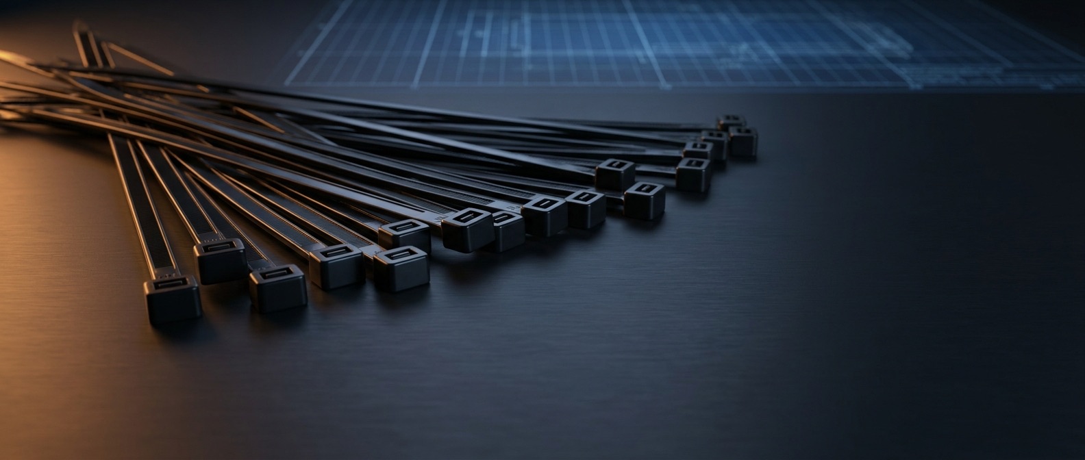 Nylon 6.6 cable ties in stock — 31 sizes